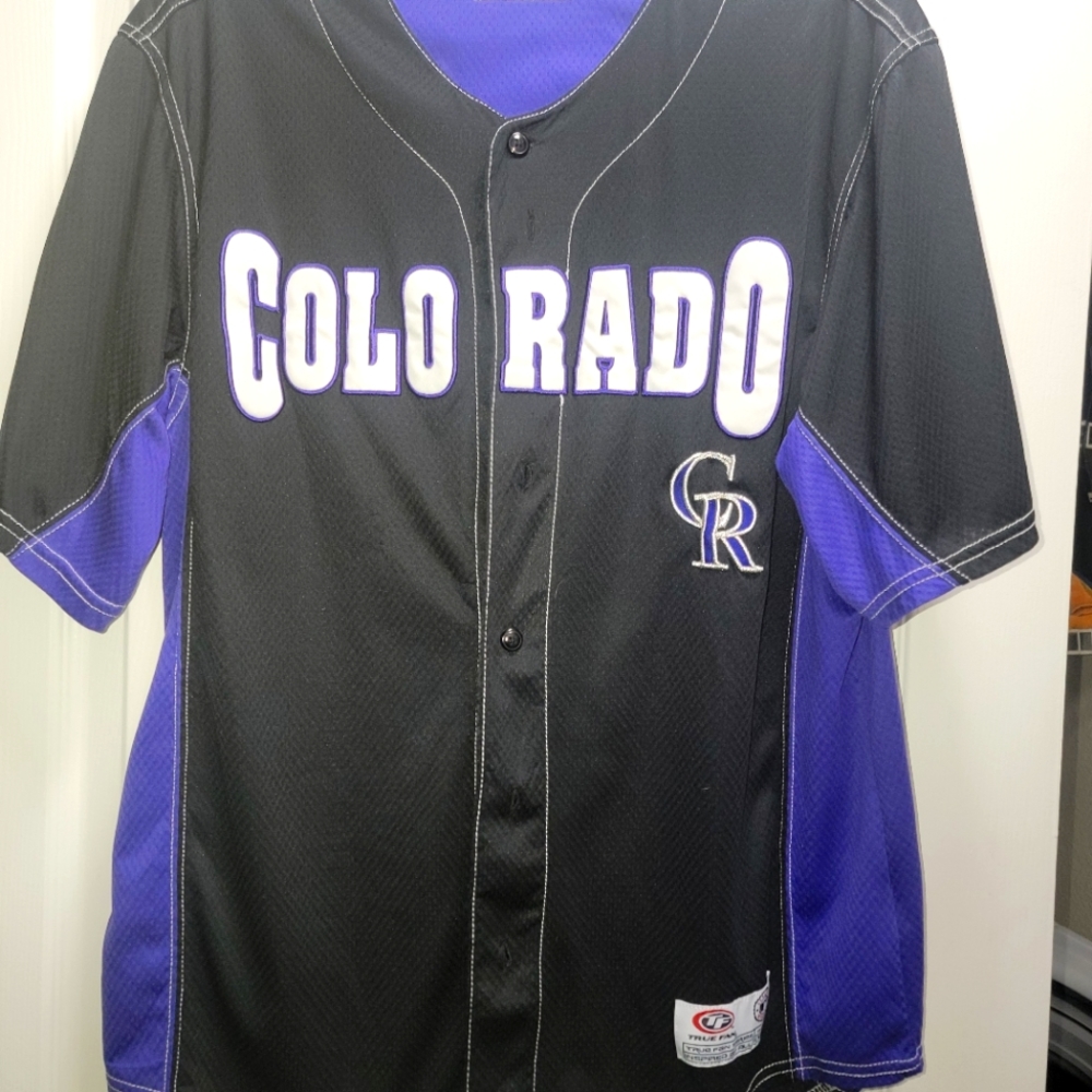 Colorado Rockies Game Shirt Size L